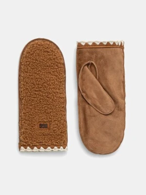 UGG rękawiczki zamszowe kolor brązowy 101031