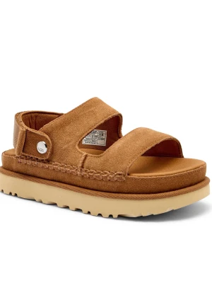 UGG Sandały 2w1 W Goldenstar Glide | zamsz brązowy