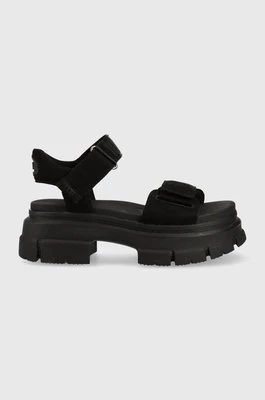 UGG sandały Ashton Ankle damskie kolor czarny na platformie 1136764