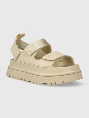 UGG sandały Goldenglow damskie kolor beżowy na platformie 1152685