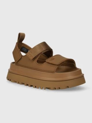 UGG sandały Goldenglow damskie kolor brązowy na platformie 1152685