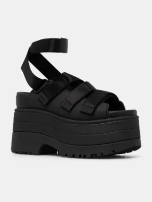 UGG sandały Goldenrise damskie kolor czarny na słupku 1167431-BLK