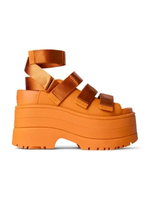 UGG sandały Goldenrise damskie kolor pomarańczowy na platformie 1167431-DCT