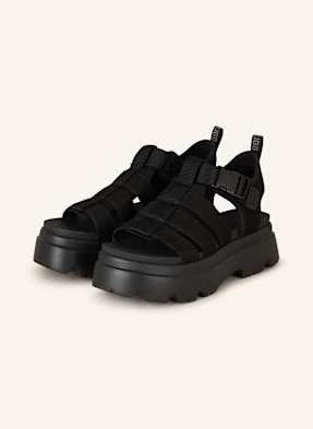 Ugg Sandały Na Platformie Cora schwarz
