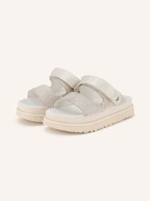 Ugg Sandały Na Platformie Goldenstar Crackle Glide weiss