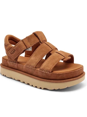 UGG Sandały W GOLDENSTAR STRAP | zamsz