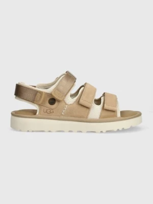 UGG sandały zamszowe Goldencoast Multistrap męskie kolor beżowy 1153095