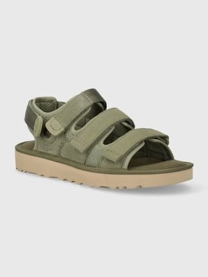 UGG sandały zamszowe Goldencoast Multistrap męskie kolor zielony 1153095