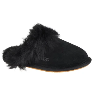 UGG Scuff Sis Slipper 1122750-BLK, Damskie, Czarne, kapcie, skóra zamszowa, rozmiar: 37