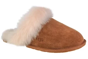 UGG Scuff Sis Slipper 1122750-CHE, Damskie, Brązowe, kapcie, skóra zamszowa, rozmiar: 36