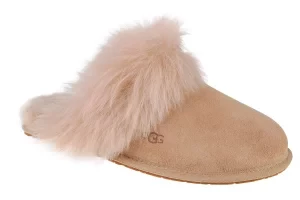 UGG Scuff Sis Slipper 1122750-SAN, Damskie, Beżowe, kapcie, skóra zamszowa, rozmiar: 36