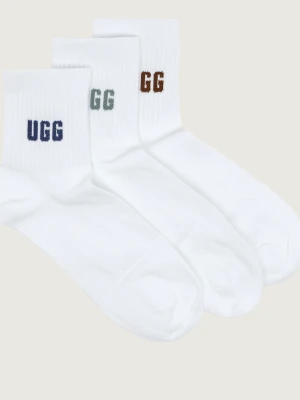 UGG Skarpety 3-pack Quinlin biały