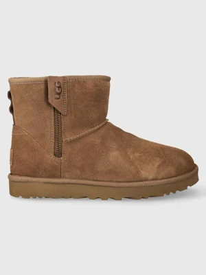 UGG Skórzane botki "Clasic Mini Bailey" w kolorze jasnobrązowym rozmiar: 36