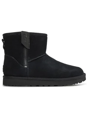 UGG Botki "Classic Mini Bailey Zip" w kolorze czarnym z wełny jagnięcej rozmiar: 38