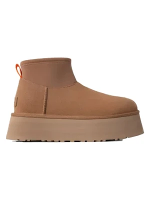 UGG Skórzane botki "Classic Mini Dipper" w kolorze jasnobrązowym rozmiar: 38