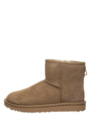 UGG Skórzane botki "Classic Mini II" w kolorze brązowym rozmiar: 37