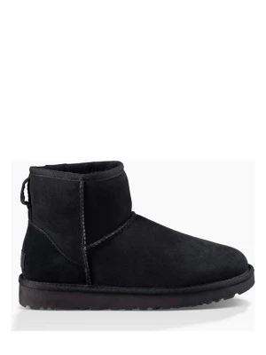 UGG Skórzane botki zimowe "Classic Mini II" w kolorze czarnym rozmiar: 36