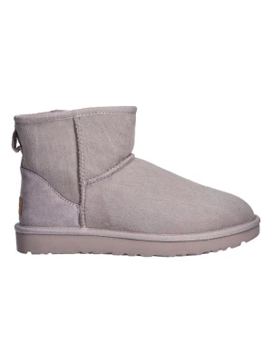 UGG Skórzane botki "Classic Mini II" w kolorze szarym rozmiar: 36