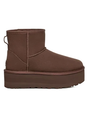 UGG Skórzane botki "Classic Mini" w kolorze brązowym rozmiar: 38