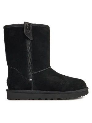 UGG Skórzane botki "Classic Short" w kolorze czarnym rozmiar: 40
