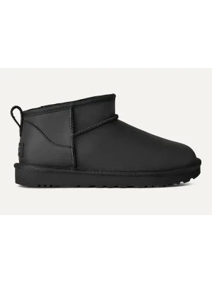 UGG Skórzane botki "Classic Ultra Mini" w kolorze czarnym rozmiar: 40