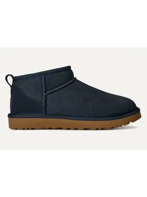 UGG Skórzane botki "Classic Ultra Mini" w kolorze granatowym rozmiar: 36