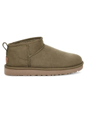 UGG Botki "Ultra Mini" w kolorze khaki z wełny jagnięcej rozmiar: 38