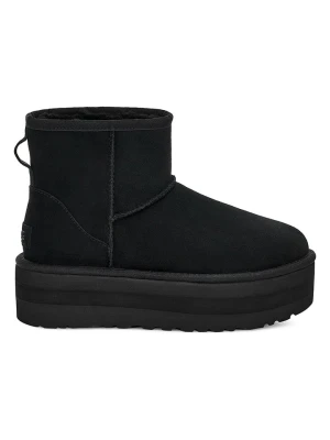 UGG Botki "W Classic Mini Platform" w kolorze czarnym ze skóry jagnięcej rozmiar: 40