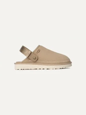 UGG Skórzane kapcie "Goldencoast II" w kolorze beżowym rozmiar: 44