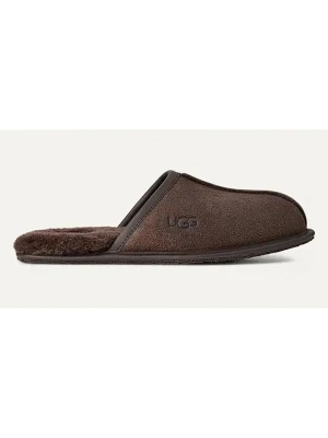 UGG Skórzane kapcie "Scuff" w kolorze brązowym rozmiar: 45