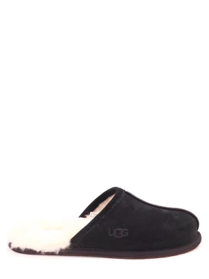 UGG Skórzane kapcie "Scuff" w kolorze czarnym rozmiar: 42