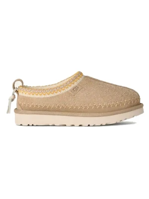 UGG Skórzane kapcie "Tasman Biarritz" w kolorze beżowym rozmiar: 41
