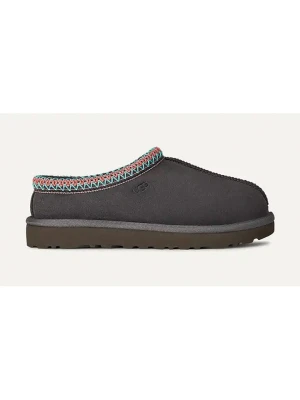 UGG Skórzane kapcie "Tasman II" w kolorze antracytowym rozmiar: 38