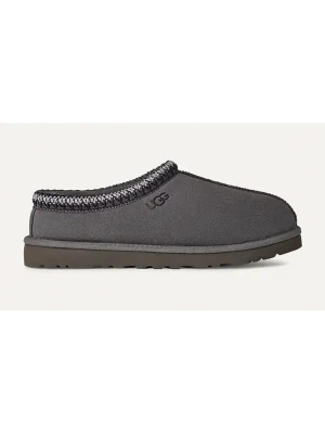 UGG Skórzane kapcie "Tasman II" w kolorze antracytowym rozmiar: 43