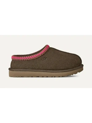 UGG Skórzane kapcie "Tasman II" w kolorze brązowym rozmiar: 41