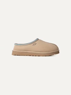 UGG Skórzane kapcie "Tasman" w kolorze beżowym rozmiar: 41