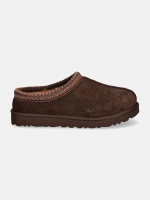 UGG Skórzane kapcie "Tasman" w kolorze brązowym rozmiar: 41
