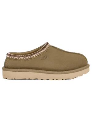 Zdjęcie produktu UGG Skórzane kapcie "Tasman" w kolorze khaki rozmiar: 40