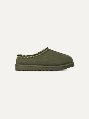 UGG Skórzane kapcie "Tasman" w kolorze zielonym rozmiar: 41