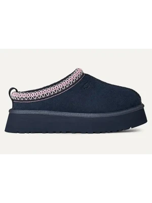 UGG Skórzane kapcie "Tazz II" w kolorze granatowym rozmiar: 40