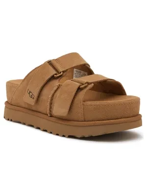 UGG Skórzane klapki GOLDENSTAR HI SLIDE