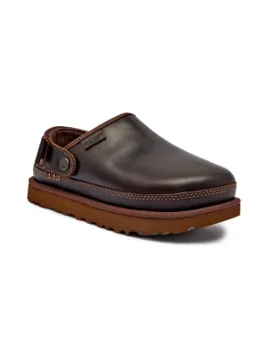 UGG Skórzane mule 2w1 W GOLDENSTAR CLOG LTHR REGEN