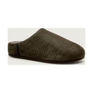UGG Skórzane mule ELEA EMBOSSED | z dodatkiem wełny