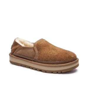 UGG Skórzane mule HAYDEN | z dodatkiem wełny