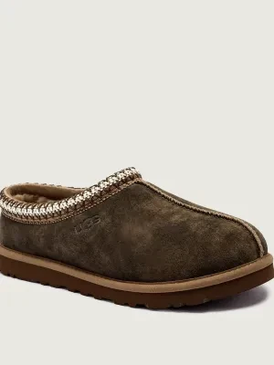 UGG Skórzane mule M TASMAN BAXTER | z dodatkiem wełny