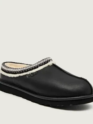 UGG Skórzane mule M TASMAN Noir | z dodatkiem wełny