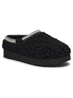 UGG Skórzane mule TASMAN MAXI CURLY | z dodatkiem wełny
