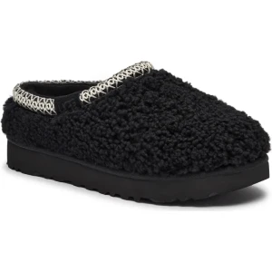 UGG Skórzane mule TASMAN MAXI CURLY | z dodatkiem wełny