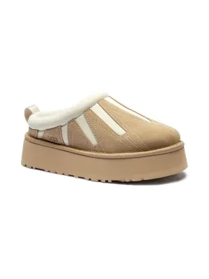 UGG Skórzane mule Tazz | z dodatkiem wełny