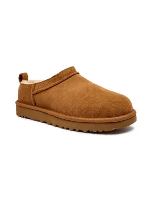 UGG Skórzane mule W CLASSIC MICRO | z dodatkiem wełny